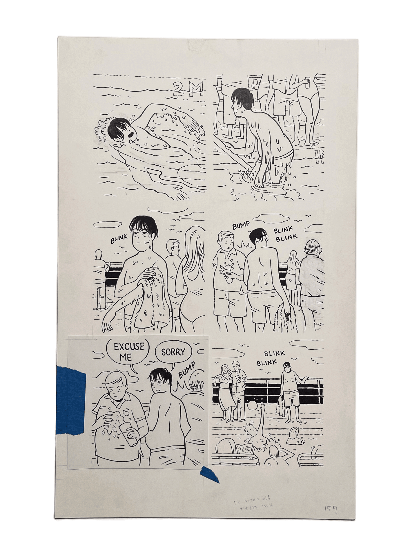 Swimming Blinking